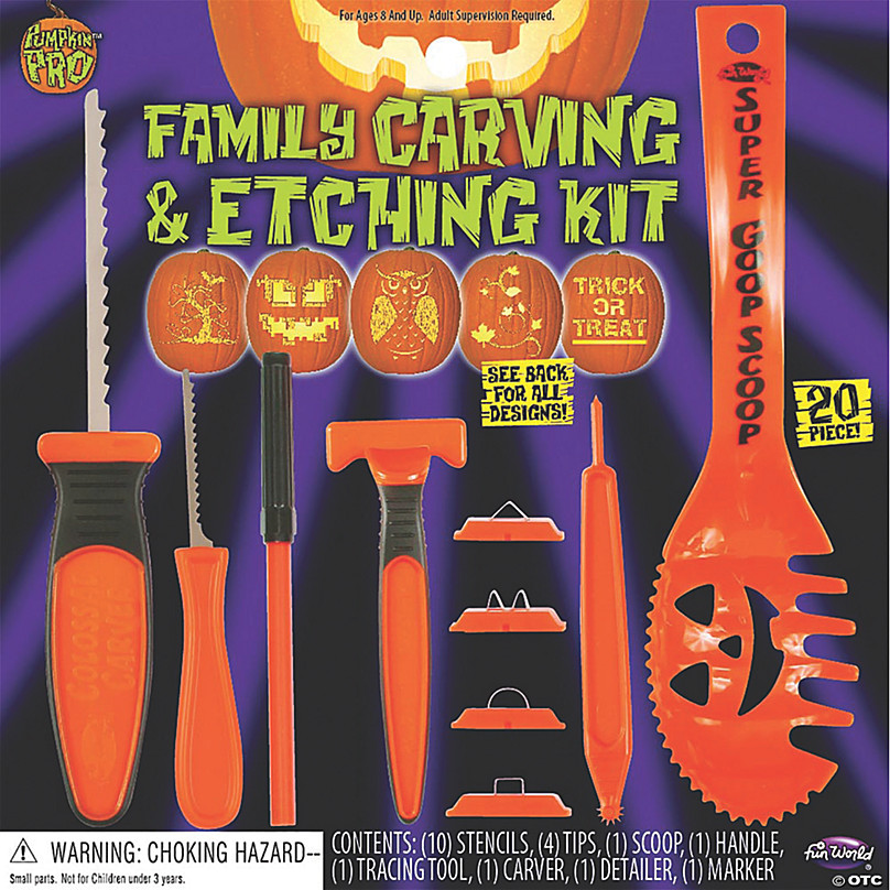 3-Piece Pumpkin Carving Set, Carving Kit