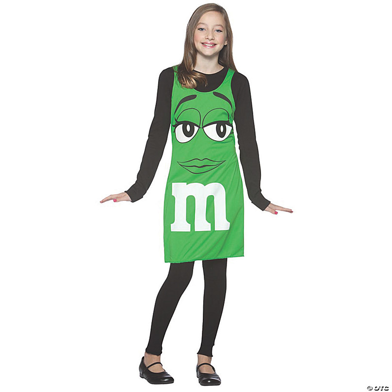 Womens Green M&M Costume