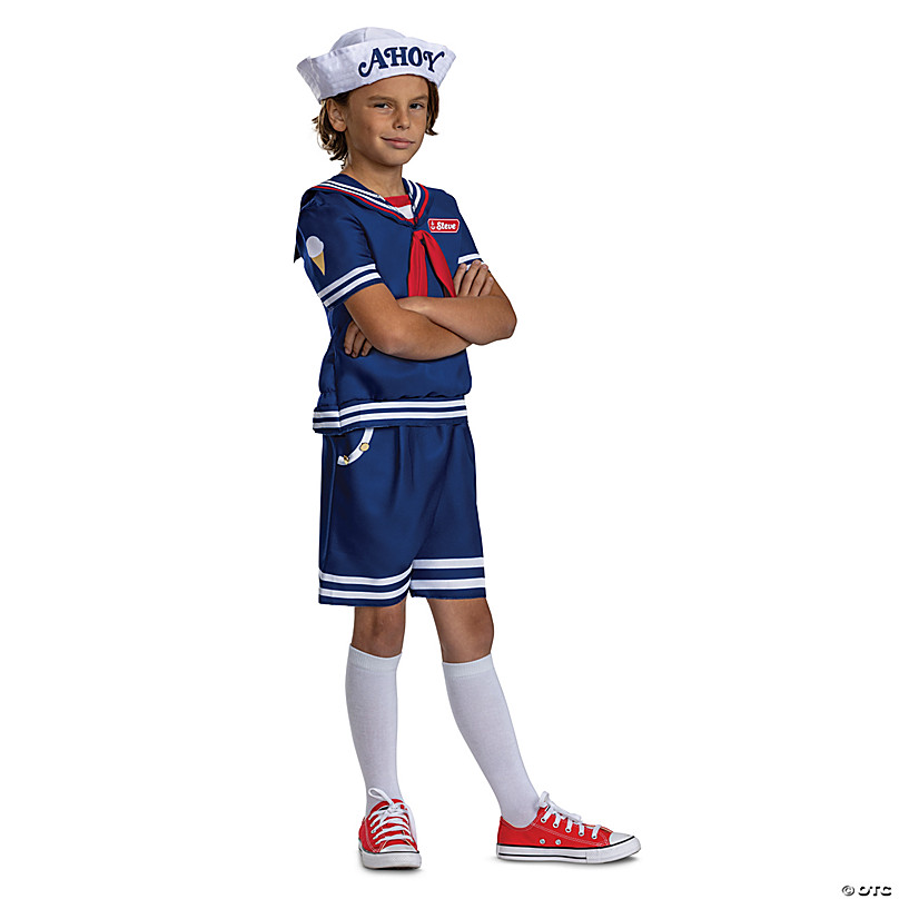 Tween Classic Stranger Things™ Steve Scoops Ahoy Costume Large 1012