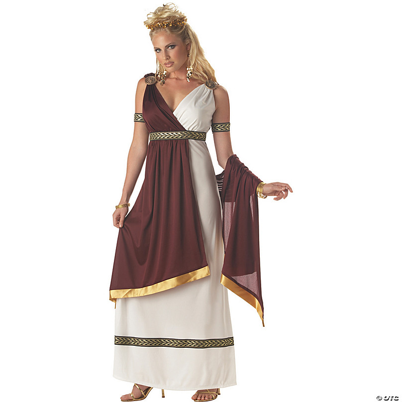 Imperial Goddess Ladies Fancy Dress Ancient Roman Greek Womens Adult Costume New 