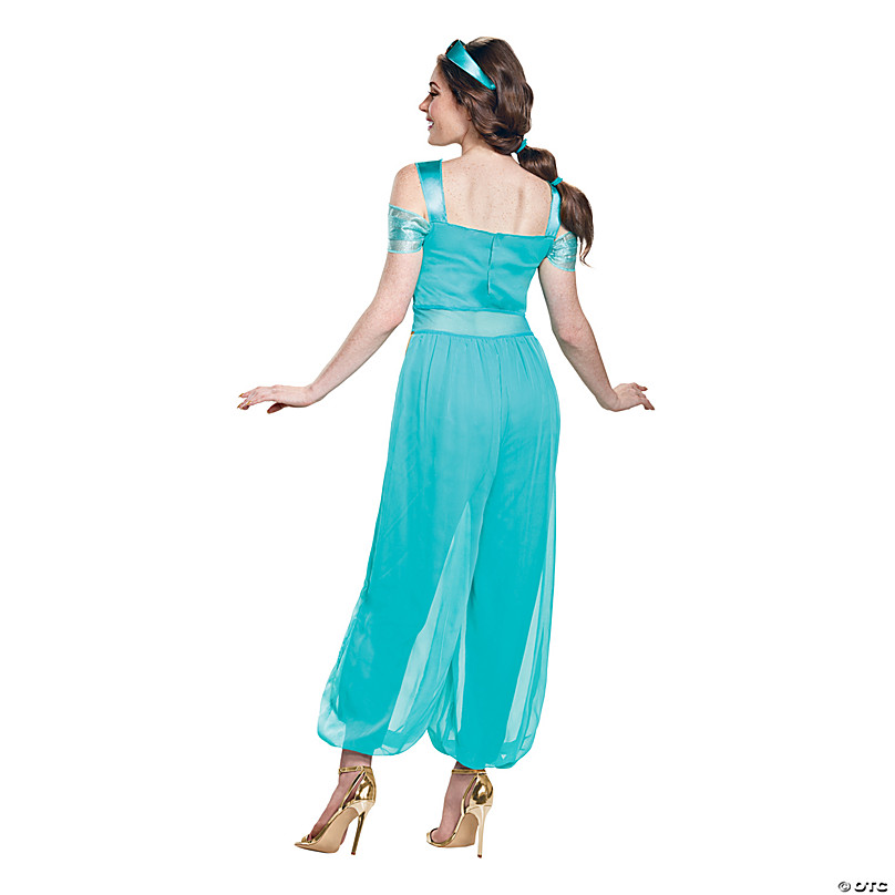  Disney Adult Jasmine Costume, Disney's Aladdin Officially  Licensed Jasmine Halloween Costume for Women Large : Clothing, Shoes &  Jewelry