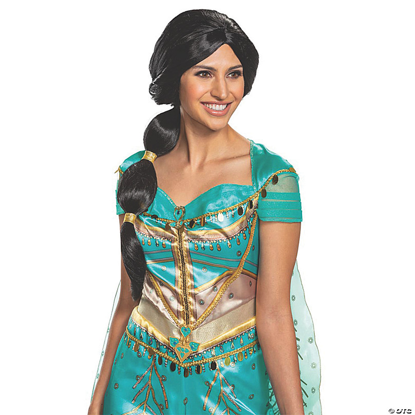 Disney Adult Jasmine Costume, Disney's Aladdin Officially Licensed Jasmine  Halloween Costume for Women