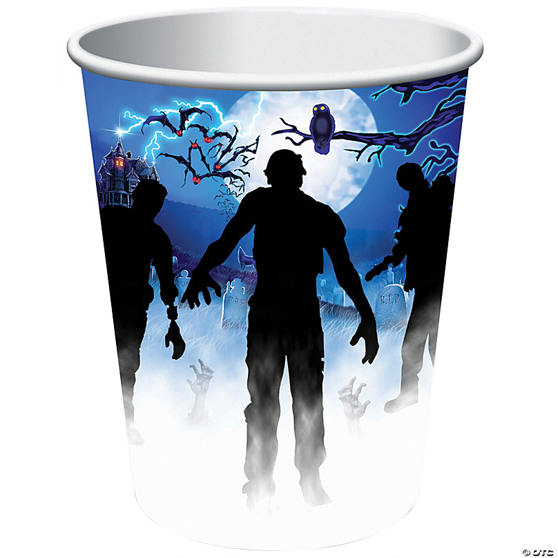 Glow-in-the-Dark Halloween Plastic Cups - 12 Ct.