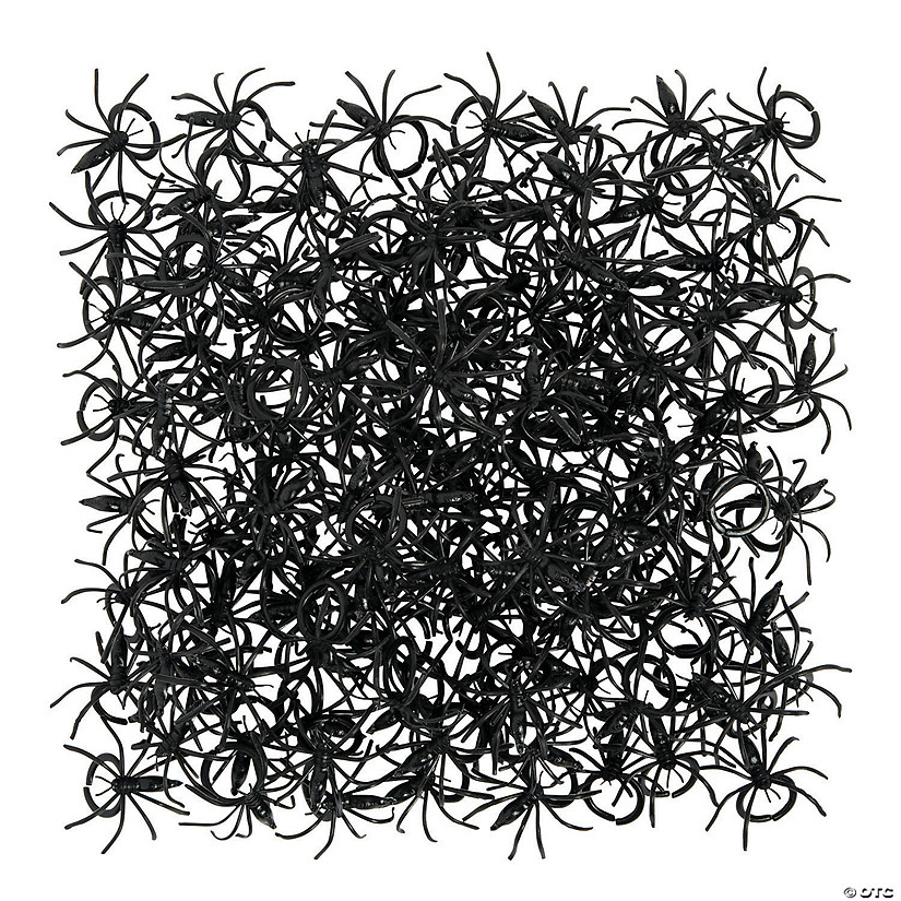 1 1/2&quot; Bulk 144 Pc. Black Plastic Spider Ring Novelty Jewelry Image