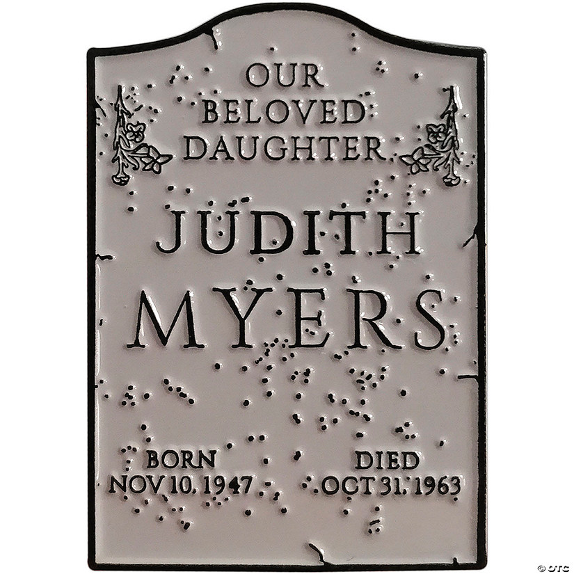 1 1/2" Halloween&#8482; (1978) Judith Myers Tomb Enamel Pin Image