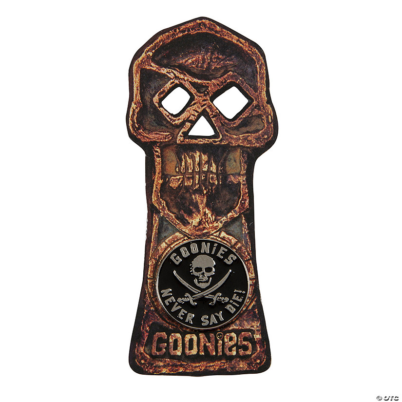 1 1/4" The Goonies&amp;#8482; Official Member Metal Pin with Card - 12 Pc. Image