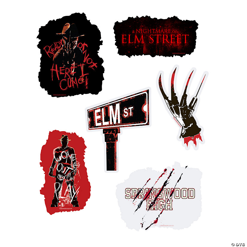 10&quot; &amp;#8211; 20&quot; A Nightmare on Elm Street&amp;#8482; Party Cardstock Wall Cutouts - 6 Pc. Image