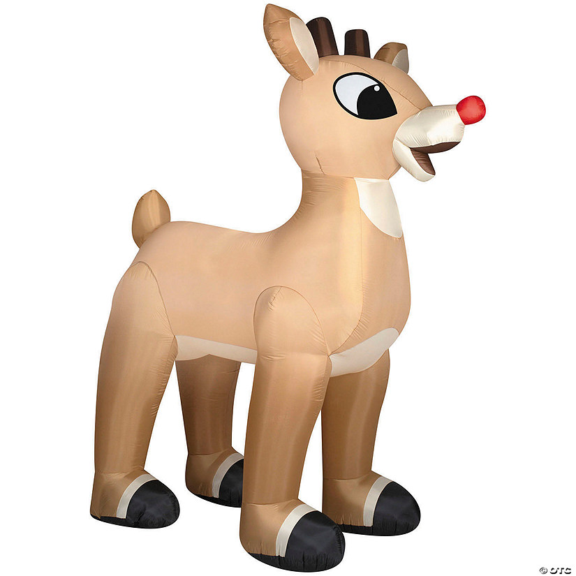 10 Ft. Airblown&amp;#174; Inflatable Standing Rudolph the Red-Nosed Reindeer&amp;#174; Christmas Outdoor Yard Decoration Image