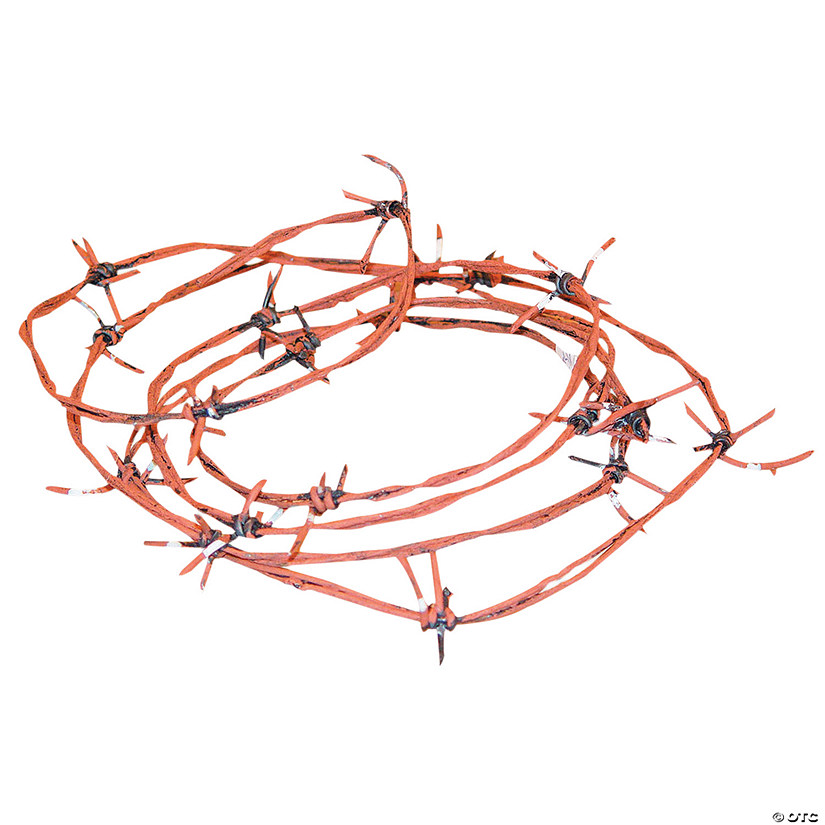 100' Rusted Barb Wire Decoration Image