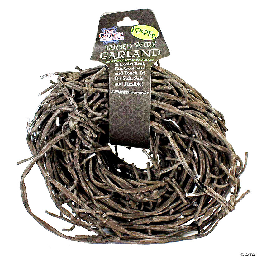 100' Rusted Barb Wire Decoration Image
