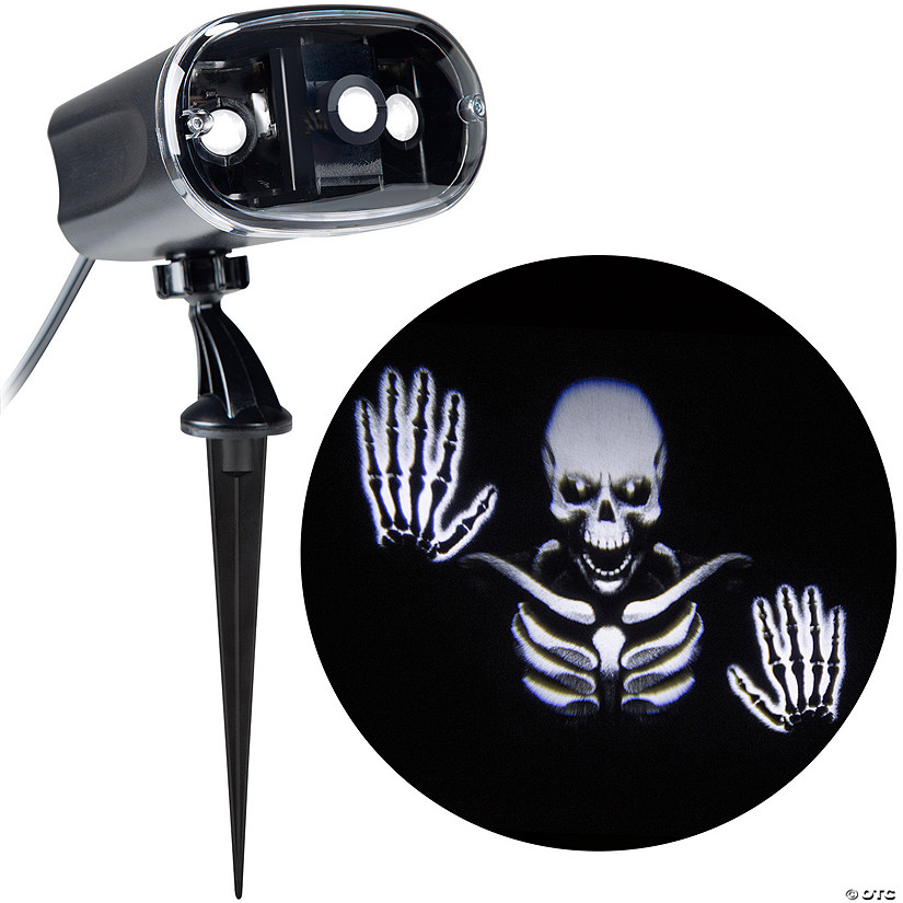11" Lightshow<sup>&#174;</sup> Window Creeper Skeleton Projection Light with Static & Motion Halloween Outdoor Yard Decoration Image