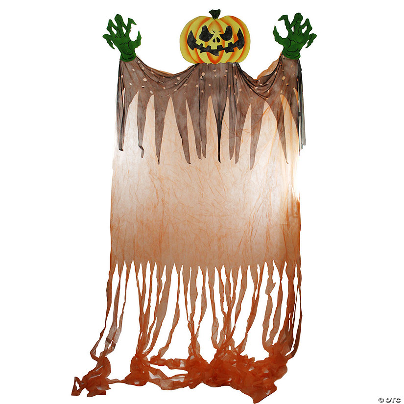 11' Scary Hanging Jack-O-Lantern Halloween Decoration Image
