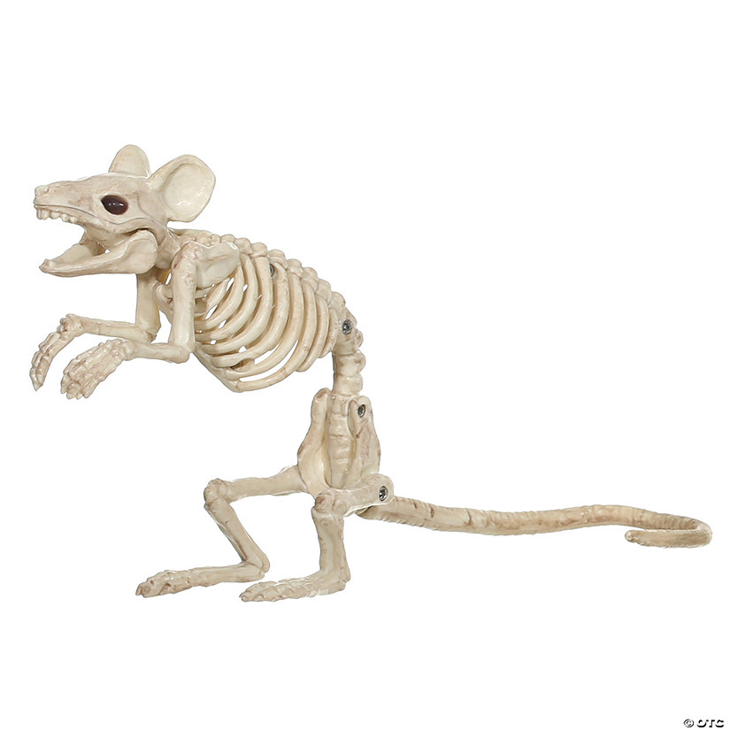 11" Standing Mouse Skeleton Decoration Image