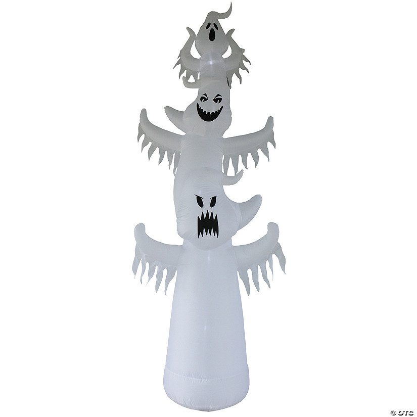 12' Blow Up Inflatable Terrorific Ghosts Trio Outdoor Yard Decoration Image