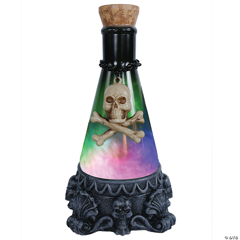 12" Green Potion Bottle Decoration Image
