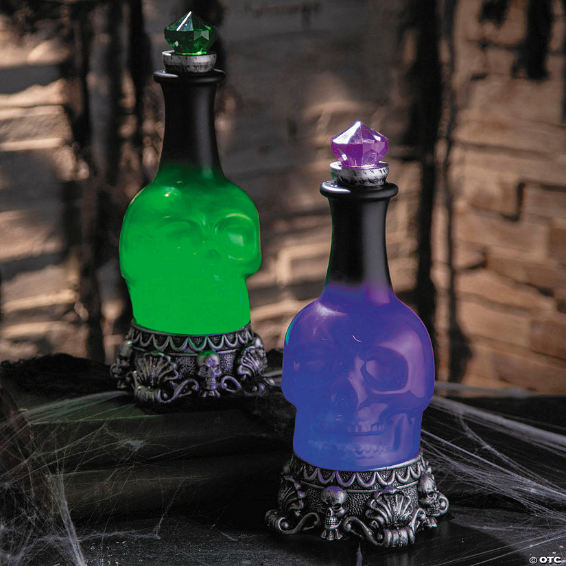 12&quot; Light-Up LED Potion Bottles Halloween Decoration Image