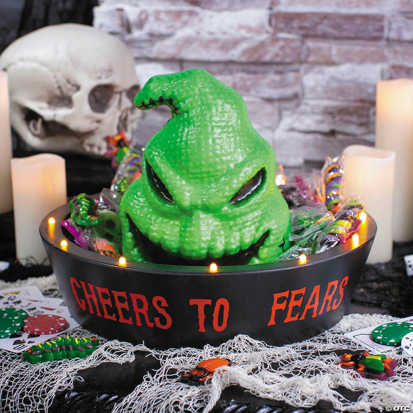 12&quot; Light-Up The Nightmare Before Christmas&amp;#8482; Oogie Boogie Candy Bowl Image