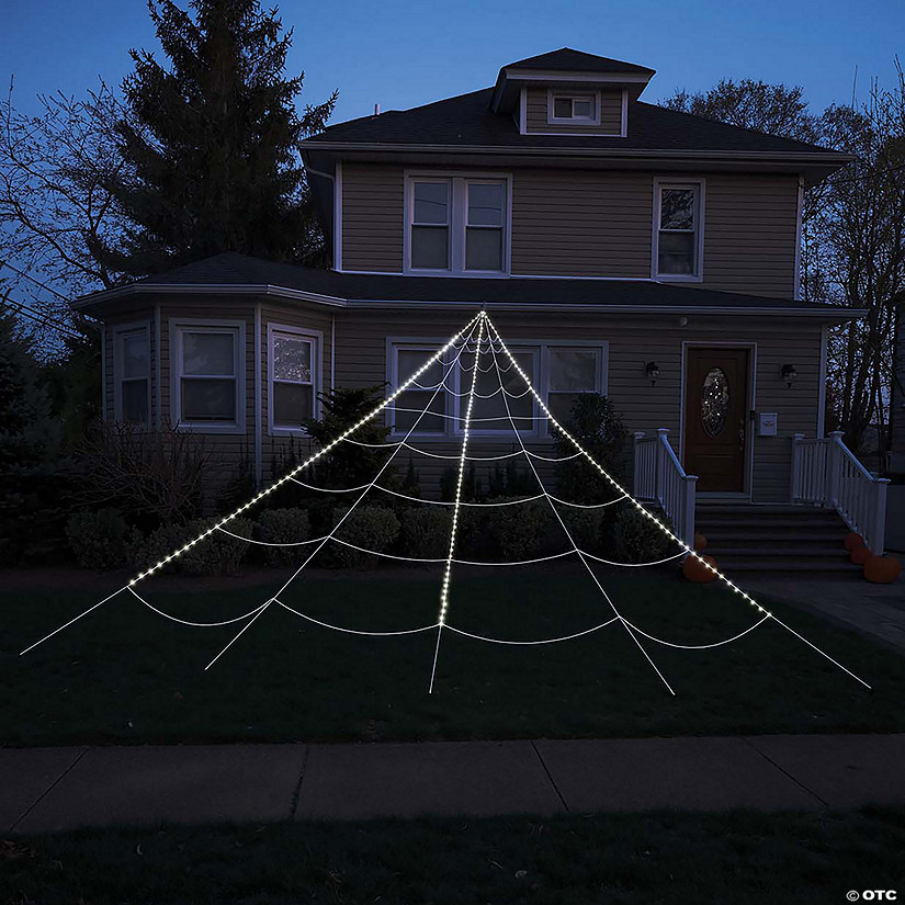 12' Spider Yard Web Light-Up 99 LED Image