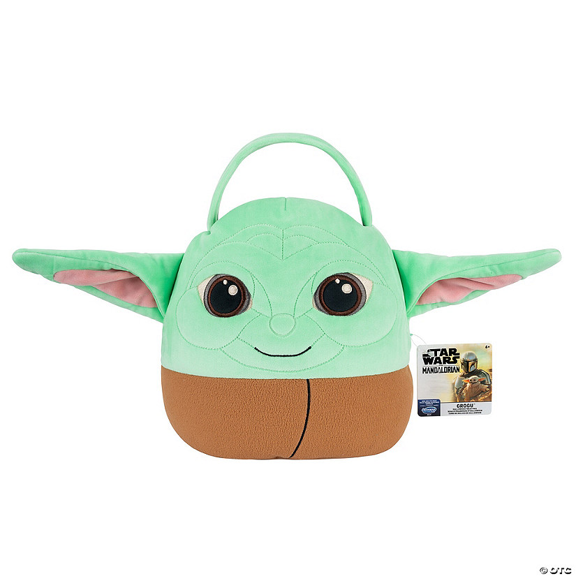 12" Star Wars&amp;#8482; Grogu Stuffed Halloween Treat Pail Image
