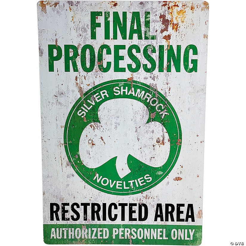 12" x 18" Halloween III: Season of the Witch&#8482; Final Processing Metal Sign Image