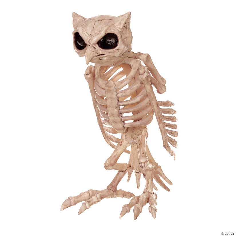 13.5" Owl Skeleton Decoration Image