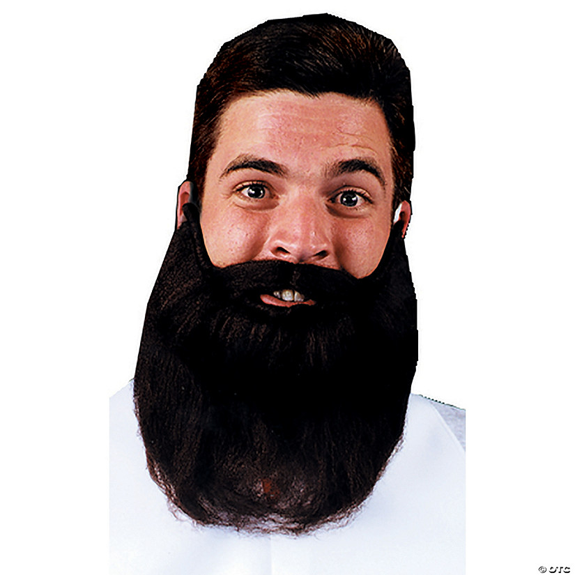 14" Adults Nylon Beard &amp; Mustache Set Image