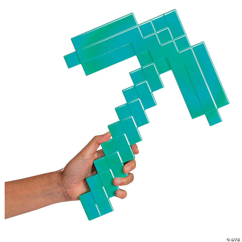 15 3/4&quot; Minecraft&amp;#8482; Diamond Pickaxe Costume Accessory Image