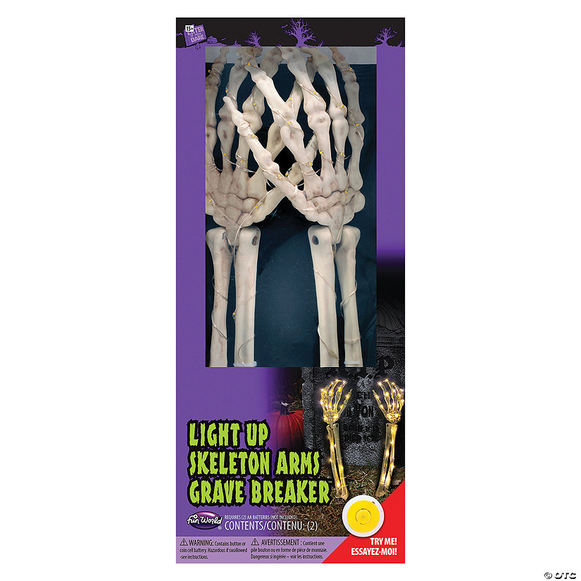 15-inch Skeleton Arms Light up Yard D&amp;#233;cor Image