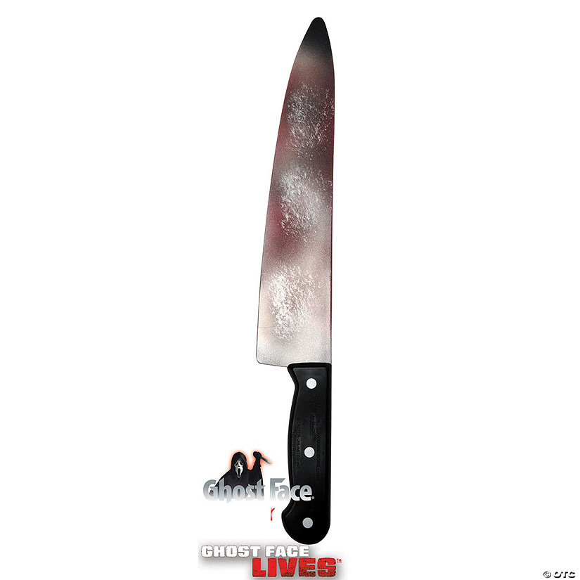 15" Scream Ghost Face Bloody Butcher Knife Image