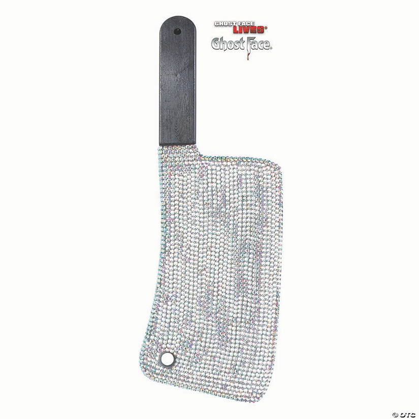 16 1/2" Scream&#8482; Ghost Face Bling Cleaver with Rhinestones Costume Accessory Image