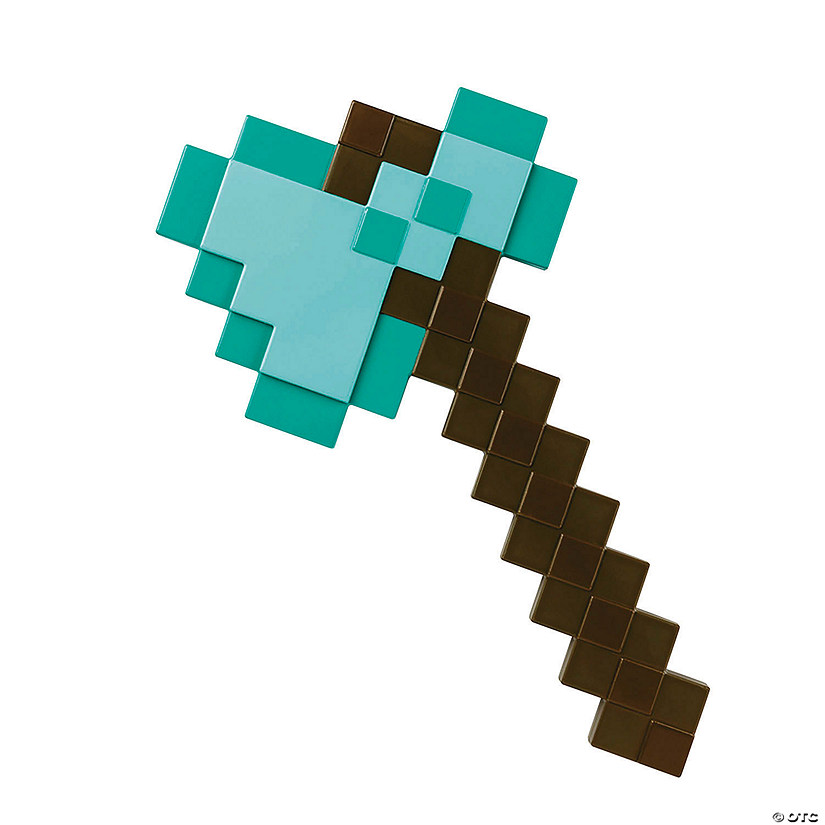 16 3/4" Minecraft&amp;#8482; Diamond Axe Costume Accessory Image