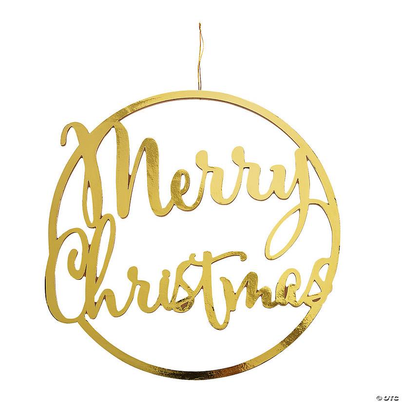 16&quot; Merry Christmas Hoop Decoration Image