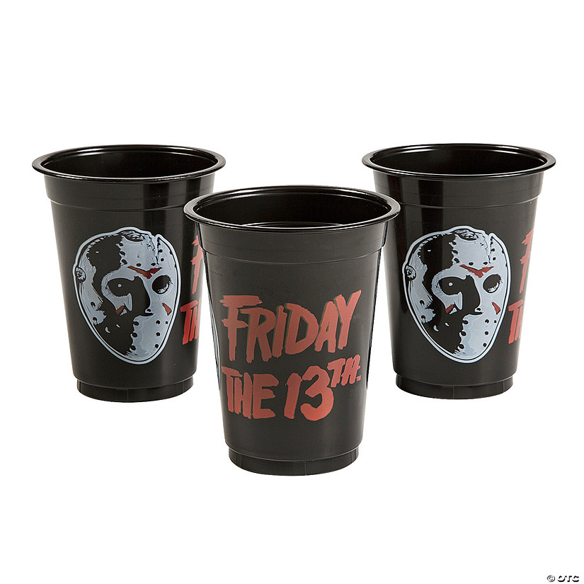16 oz. Bulk 50 Ct. Friday the 13th&amp;#8482; Disposable Plastic Cups Image