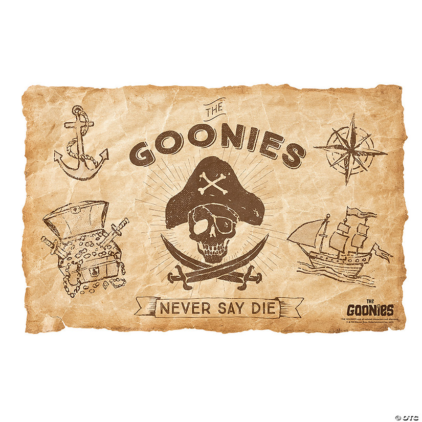 17" x 11" The Goonies&amp;#8482; Pirate Treasure Map Placemats - 12 Pc. Image