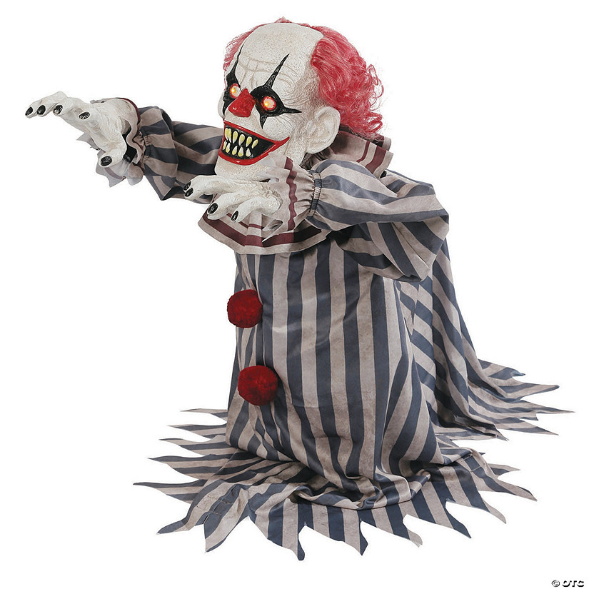 18" Animated Jumping Clown Halloween Decoration Image