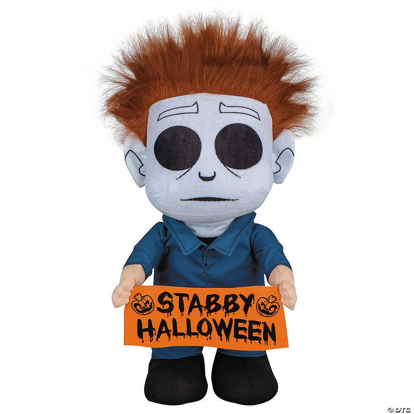 18&quot; Halloween&amp;#8482; Michael Myers with Sign Tabletop Decoration Image