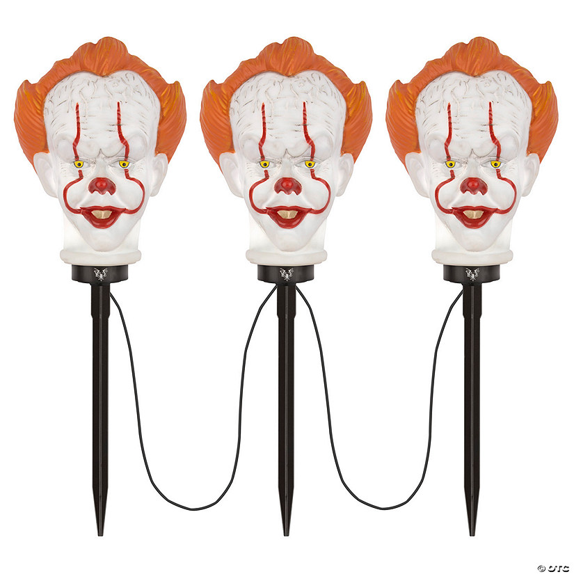 18" IT Pennywise the Clown Halloween Pathway Yard Stakes with Sound Image