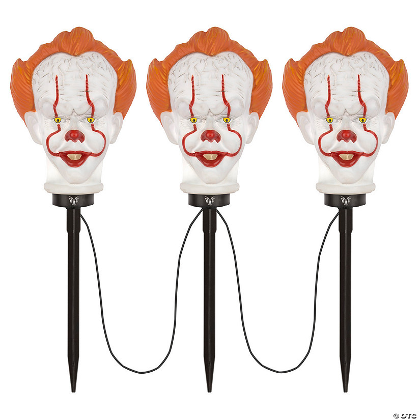 18" Pennywise the Clown Halloween Pathway Yard Stakes with Sound Image