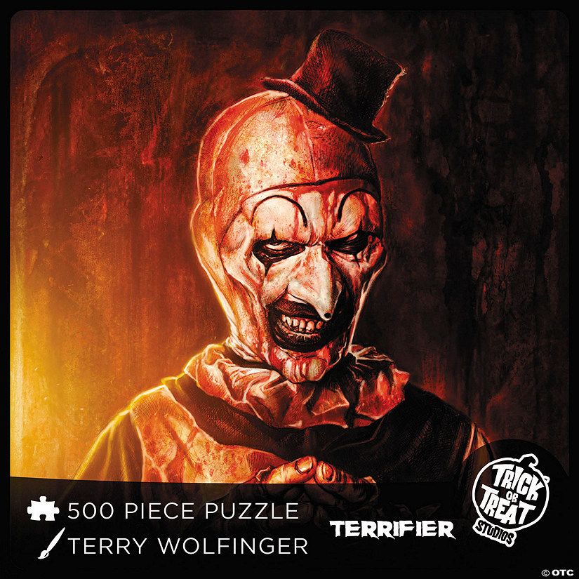 18" x 24" Terrifier&amp;#8482; Art the Clown Jigsaw Puzzle - 500 Pc. Image