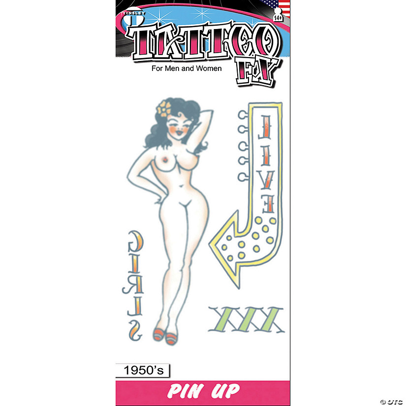 1950's Pin Up Girl Tattoo Fx Image
