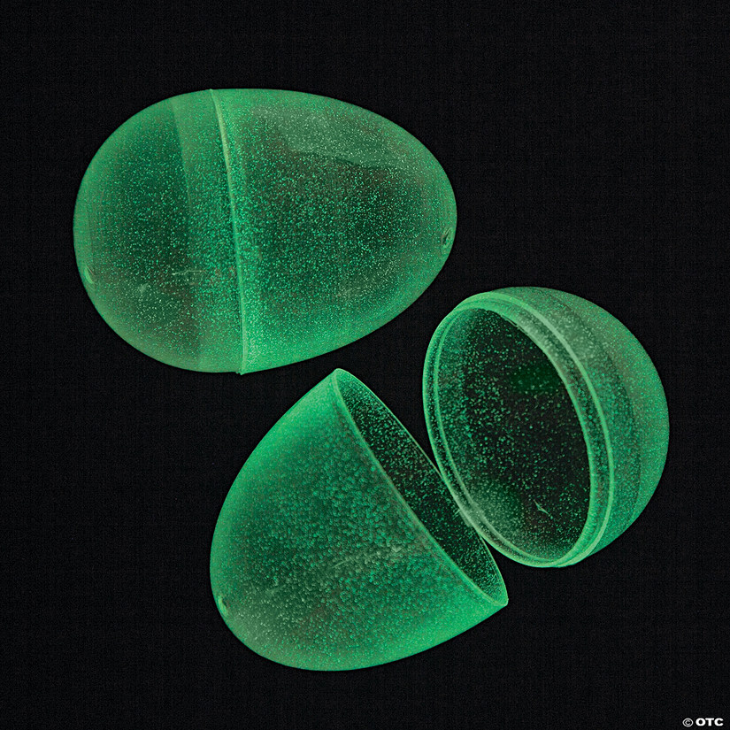 2 1/2" Bulk 72 Pc. Glow-in-the-Dark Plastic Easter Eggs Image