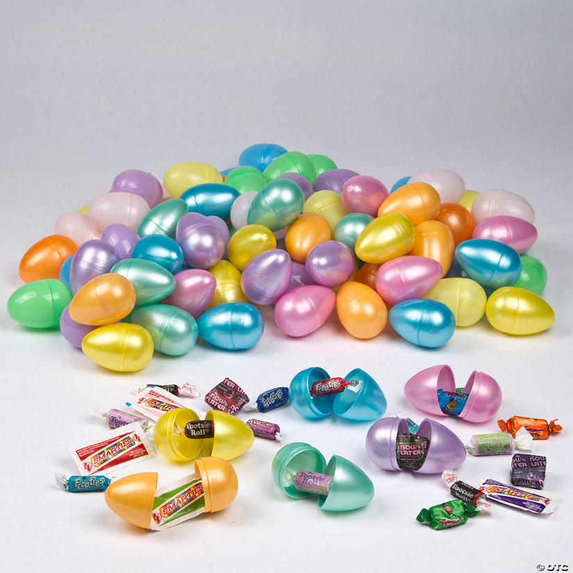 2 1/2" Bulk Candy-Filled Plastic Easter Eggs Image