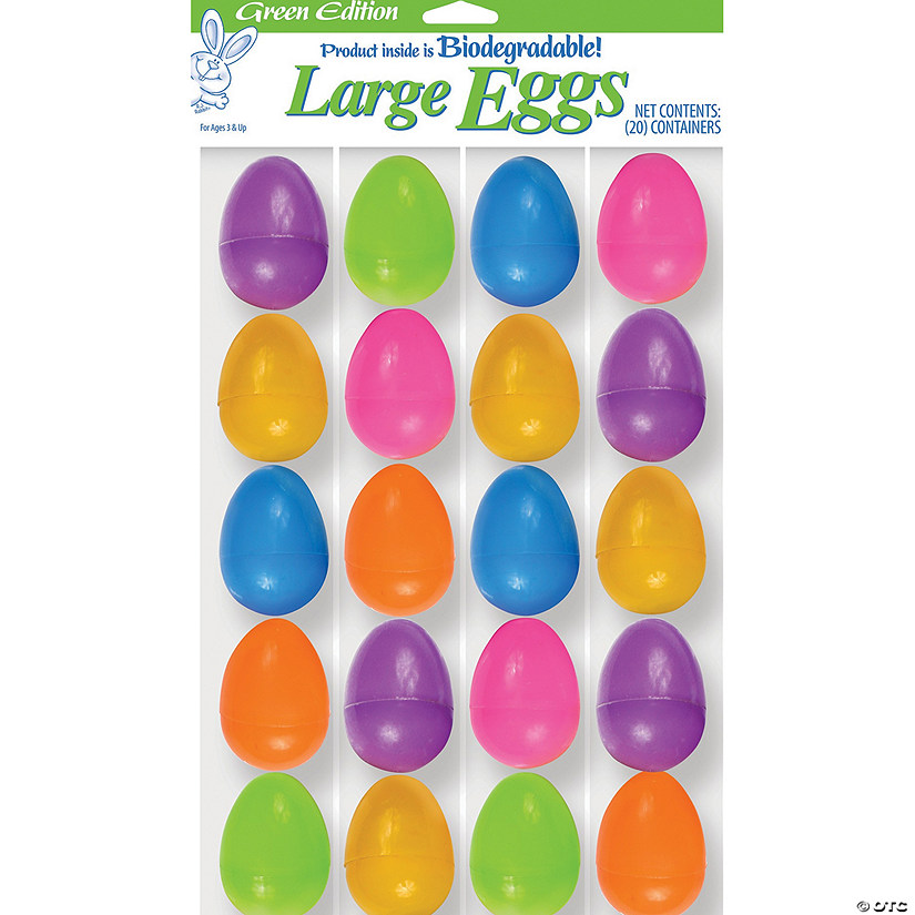 2 1/2" Plastic Easter Eggs - 20 Pc. Image