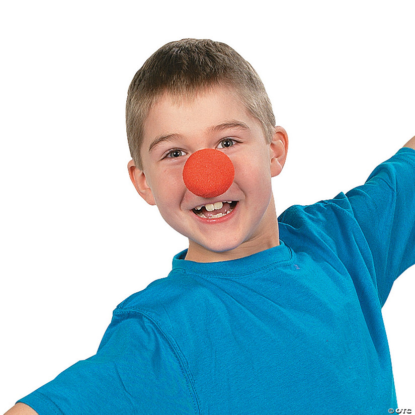 2" Bright Red Classic Sponge Clown Noses &amp;#8211; 12 Pc.  Image