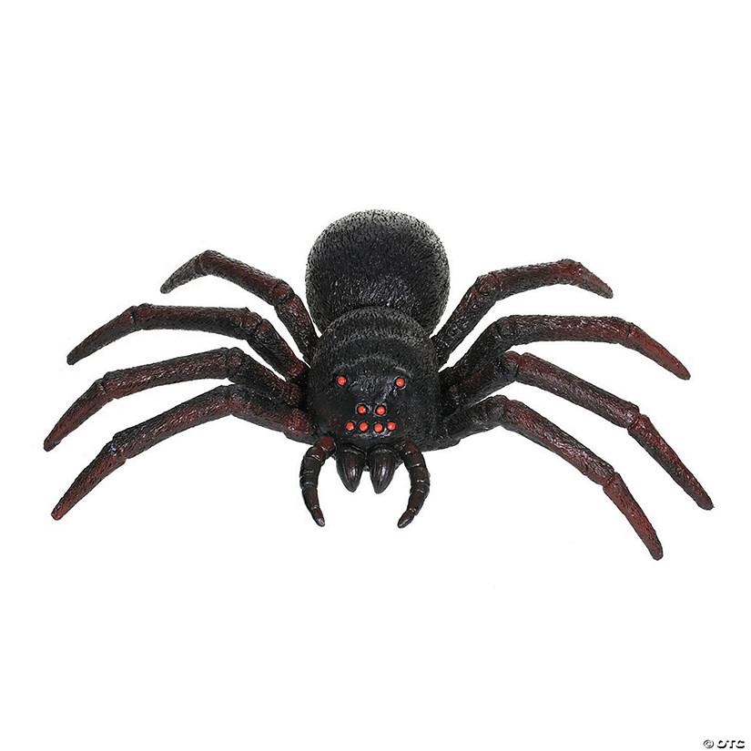 20" Black Plastic Spider Hallween Tabletop Decoration Image