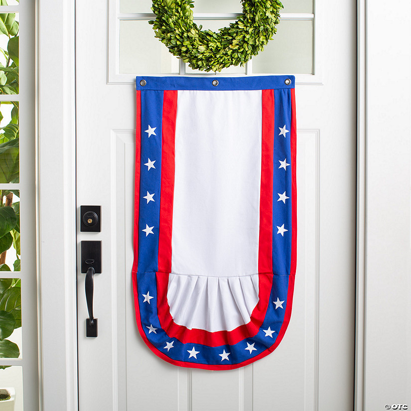 20" x 36" Vertical Patriotic Bunting Image