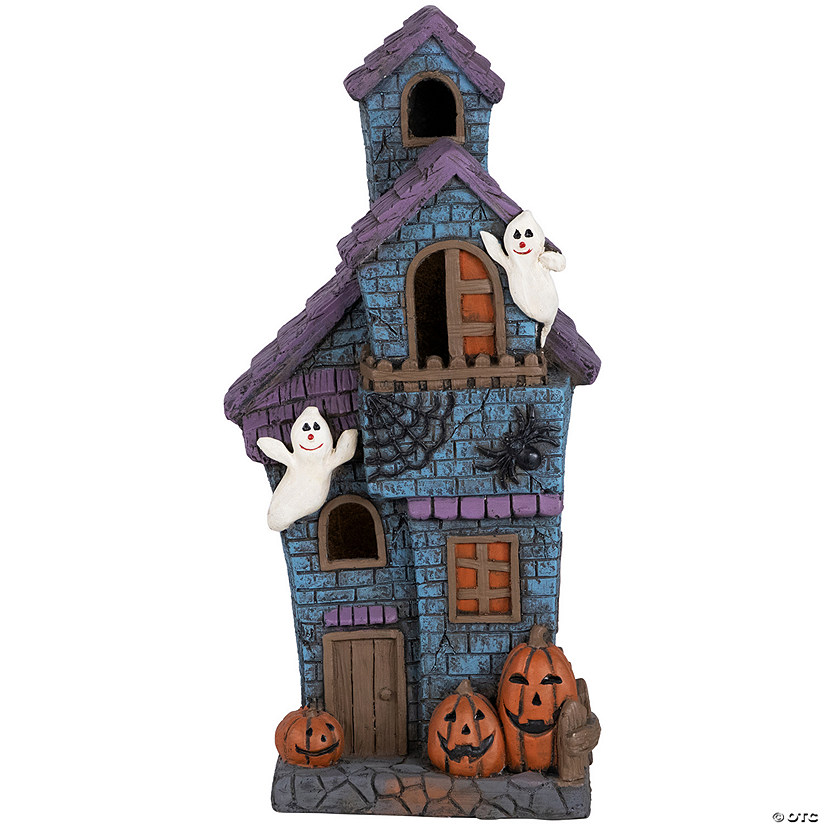 22.75" LED Lighted Haunted House with Ghosts Halloween Decoration Image