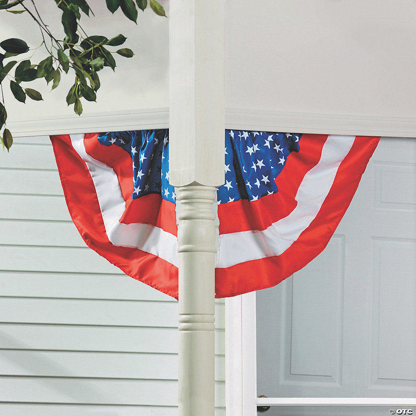 22" x 20" Red, White And Blue Corner Bunting Set - 6 Pc. Image