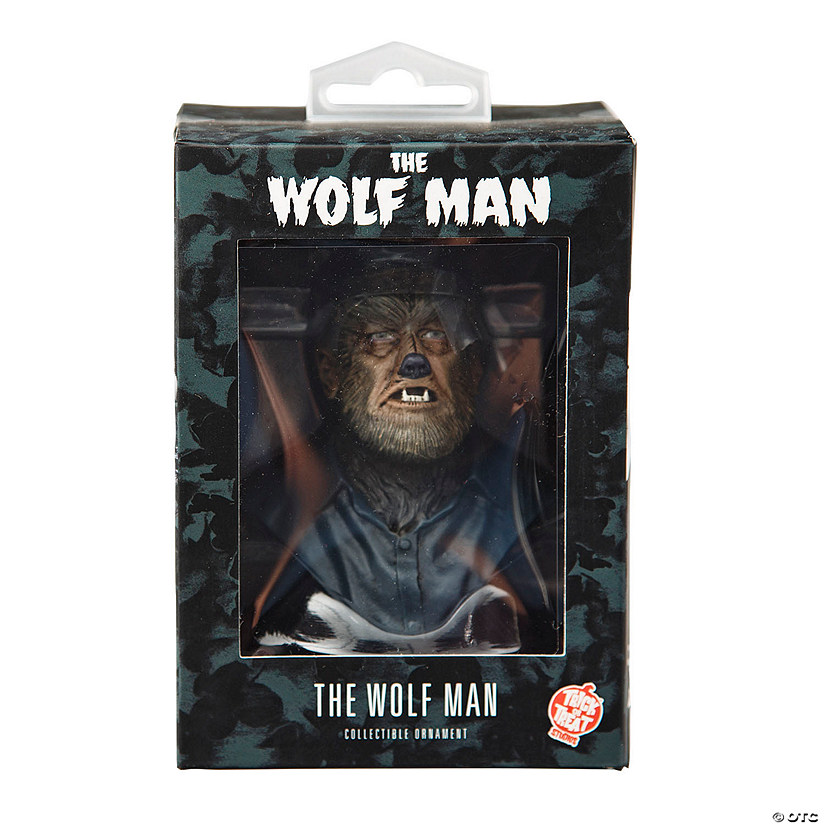 3 1/4&quot; Chaney Entertainment&amp;#8217;s The Wolf Man&amp;#8482; Mini Bust Collectible Ornament Image