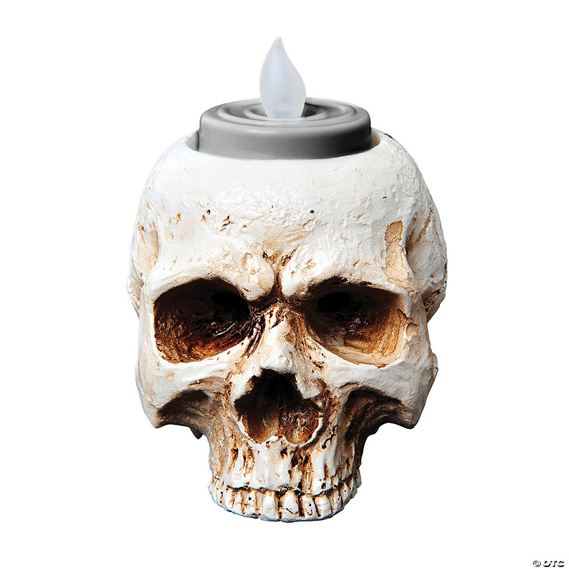 3.4" Skull Tea Lights Halloween D&amp;#233;cor Image